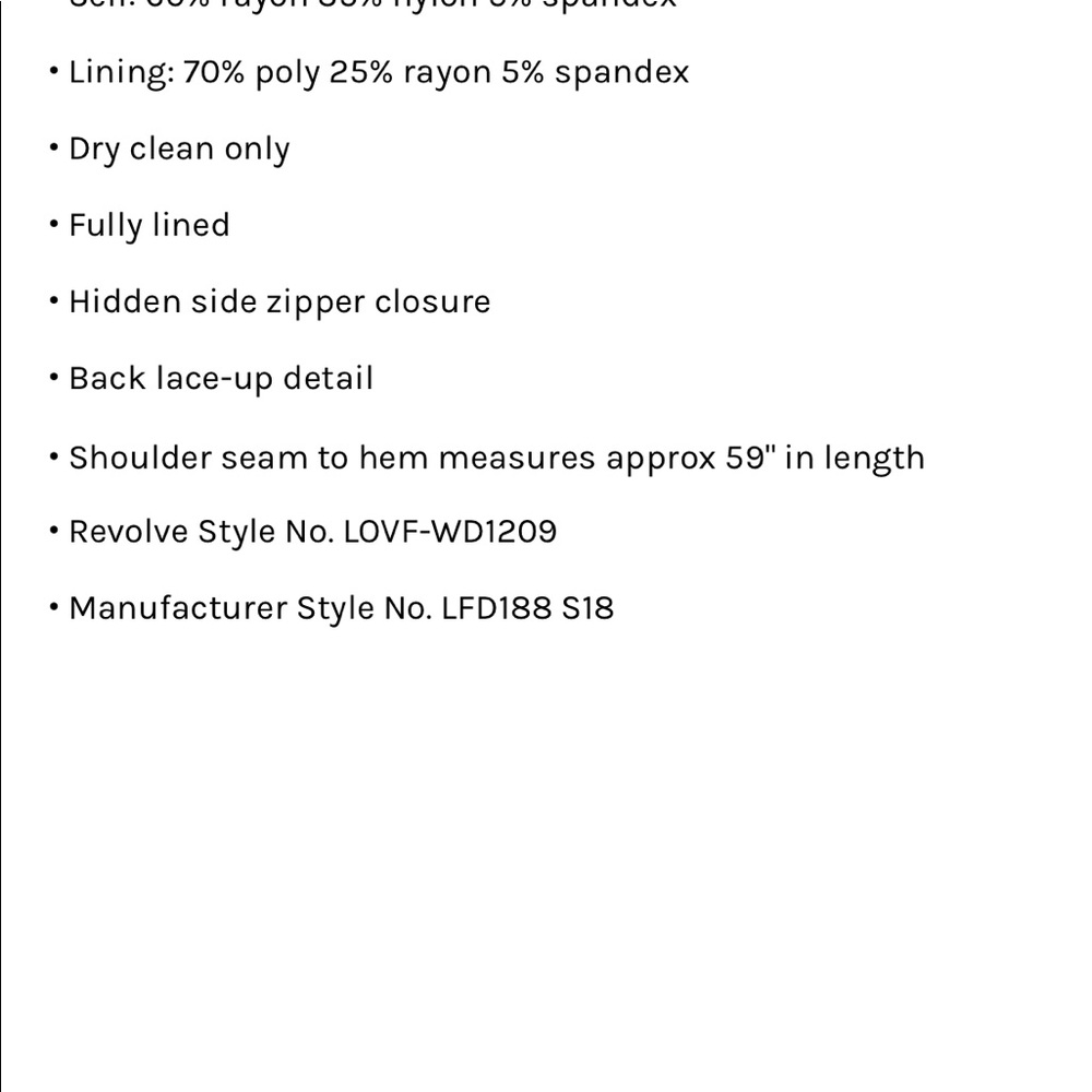 NWT Lovers + Friends Black Floor Length Dress - Picture 5 of 5